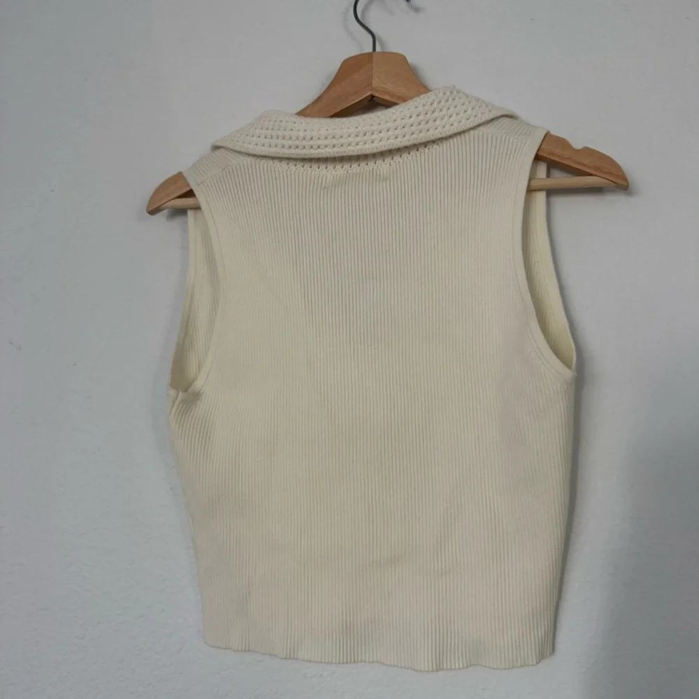 Caroline Constas New York white knit top size M - Picture 4 of 9